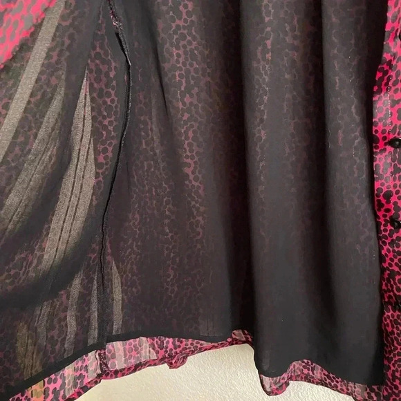 🆕Q2 Wine Red Dalmatian Print Shirt L🆕 - Picture 7 of 14